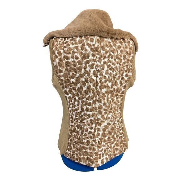 RUBY Rd. Quilted Animal Print, Vest, Women’s Sz L - Picture 2 of 14